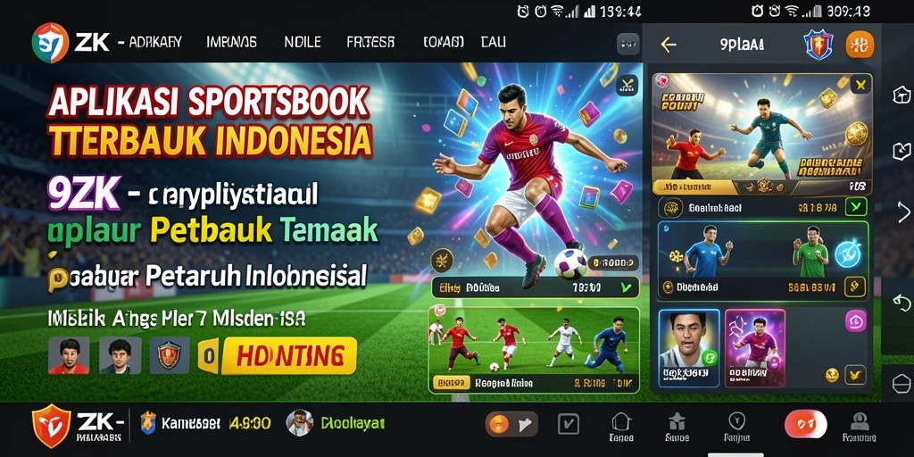 Screenshot utama <strong>9ZK</strong> menampilkan fitur taruhan olahraga yang menarik.