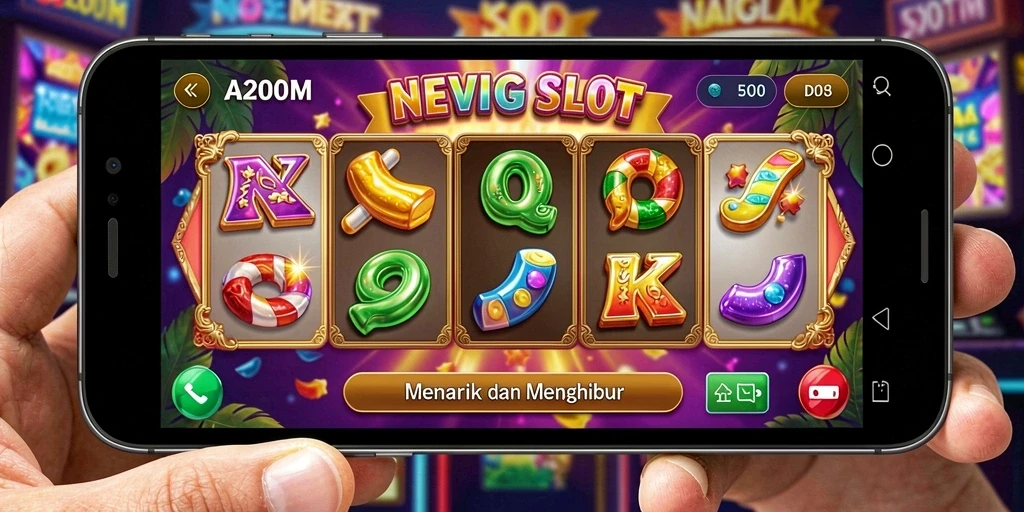Tampilan gameplay A200M dengan grafik menarik dan fitur slot yang seru.