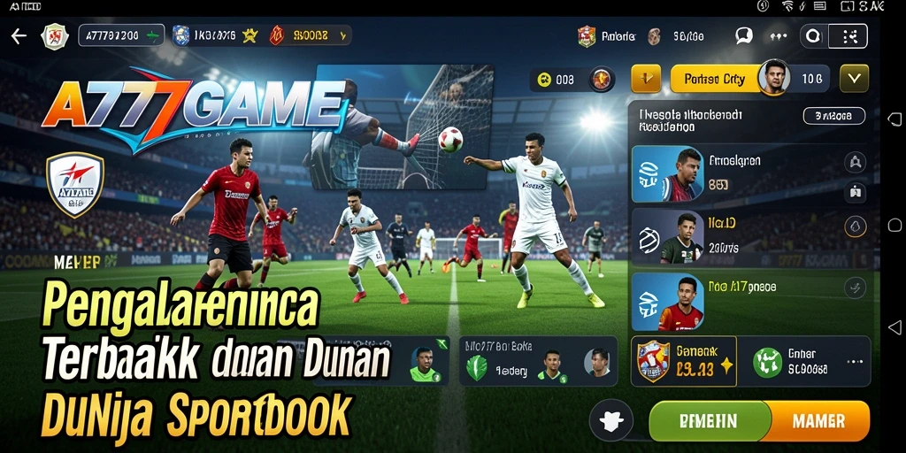 Tampilan screenshot A777GAME saat taruhan olahraga berlangsung.