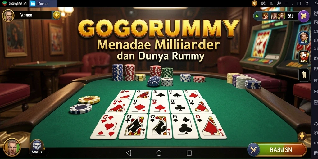 Screenshot utama GOGORUMMY menampilkan berbagai elemen gameplay yang seru.