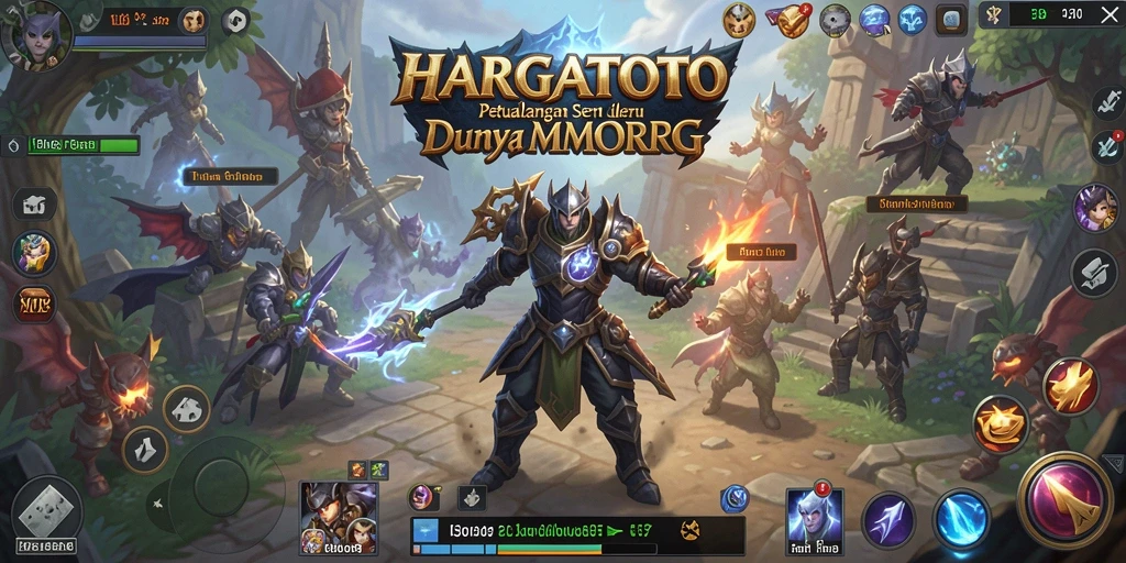 Tampilan menarik dari gameplay HARGATOTO dalam dunia MMORPG.