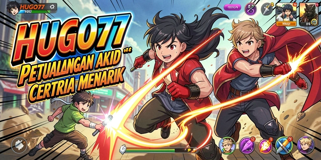 Tampilan gameplay HUGO77 yang seru dan mendebarkan.
