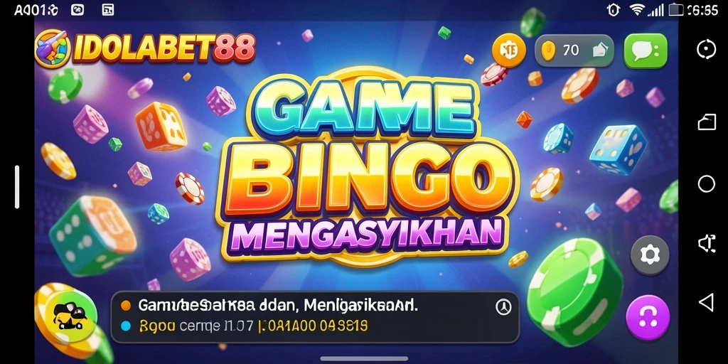 Tampilan menarik dari gameplay bingo di IDOLABET88.