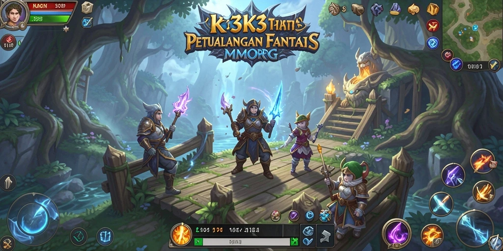 Tampilan gameplay K3K3 yang mendebarkan dan penuh aksi.