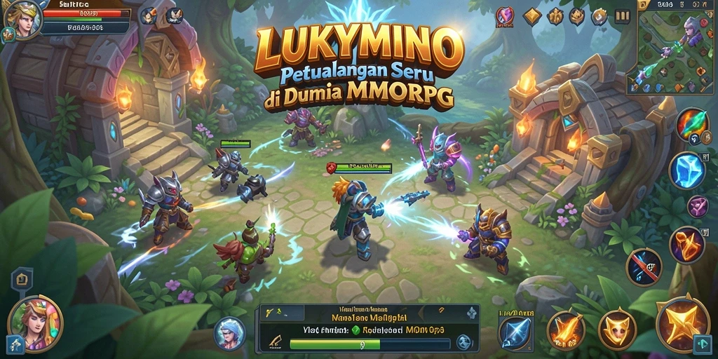 Tampilan gameplay seru LUKYMINO di dunia MMORPG.