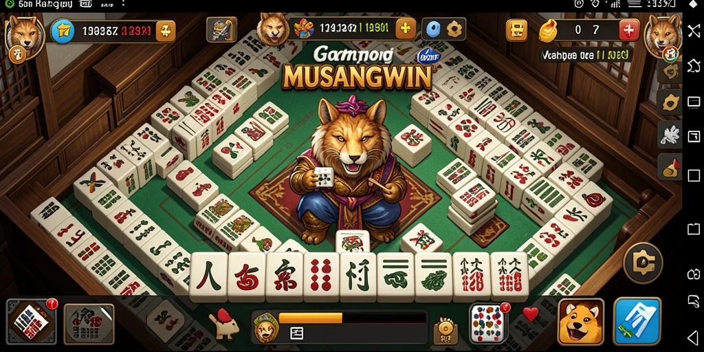 Tampilan menarik dari gameplay Mahjong di MUSANGWIN.