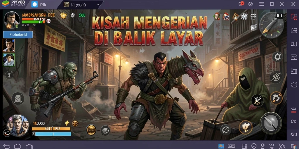 Screenshot utama PPV88 menampilkan suasana mencekam dalam gameplay.