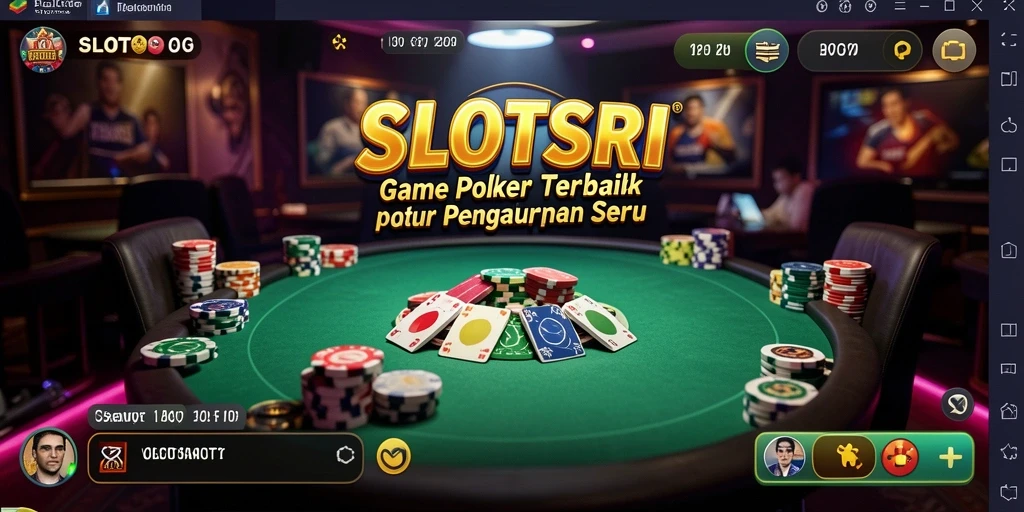Gameplay seru SLOTSRI menampilkan aksi Poker yang mengasyikkan.