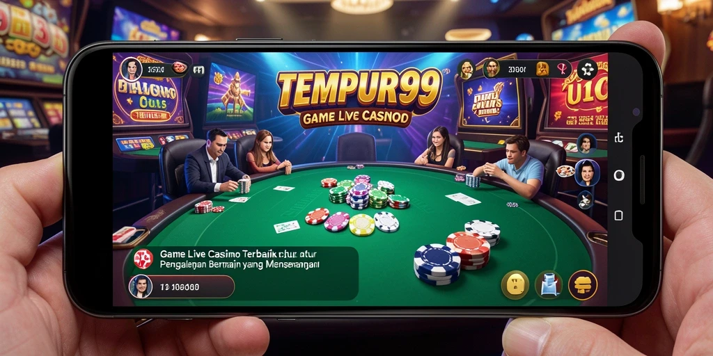 Tampilan gameplay Live Casino yang interaktif dan menarik.